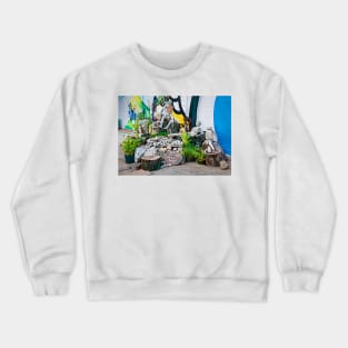 Coral Stone Street Art Crewneck Sweatshirt